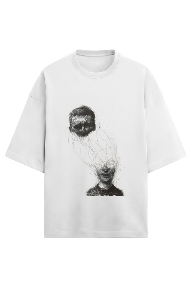 Entangle Minds - The Web of Thoughts Unisex Oversized T-shirt