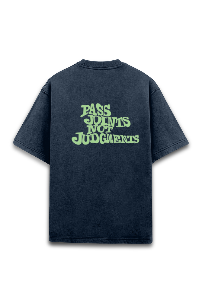 Go Green Oversized Acid Washed T-shirt