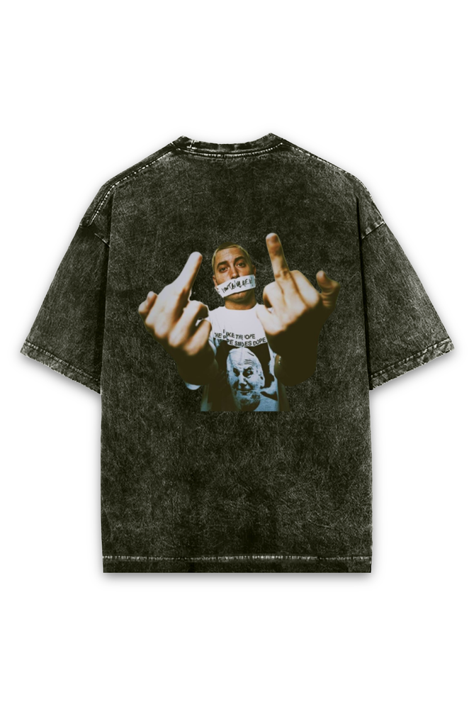 Rap God Oversized Acid Washed T-shirt