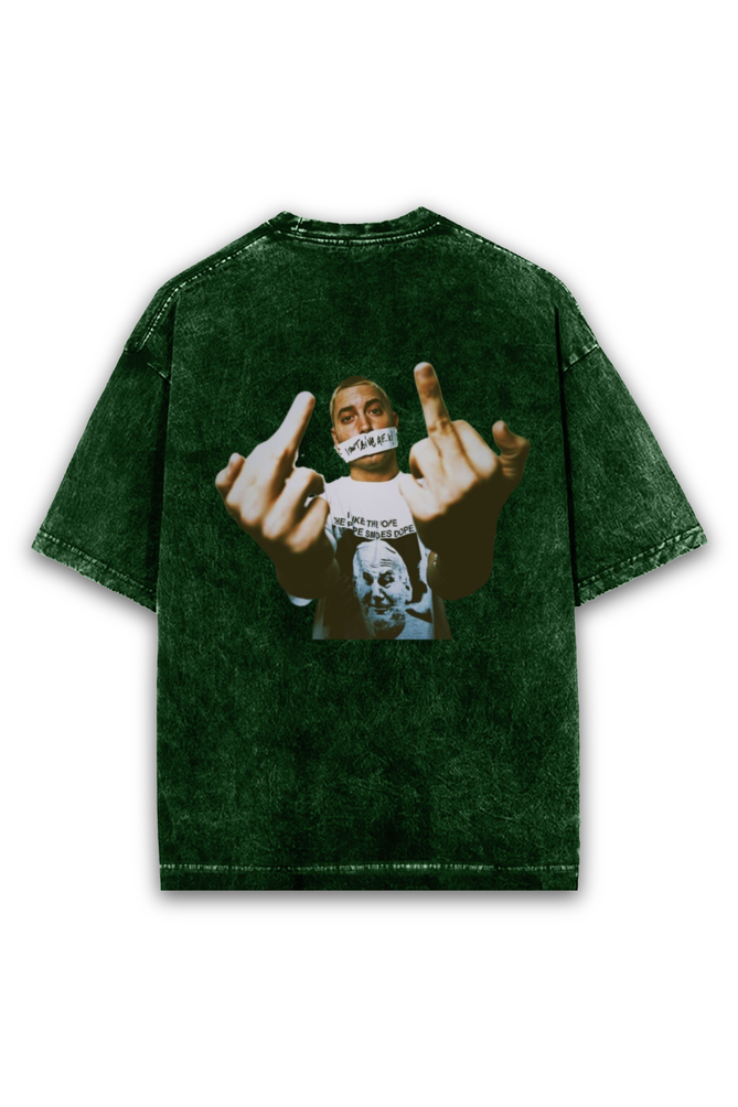 Rap God Oversized Acid Washed T-shirt